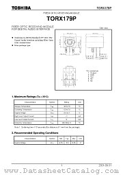 TORX179P datasheet pdf TOSHIBA