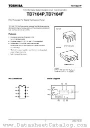 TD7104F datasheet pdf TOSHIBA