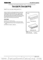 TA1287FG datasheet pdf TOSHIBA