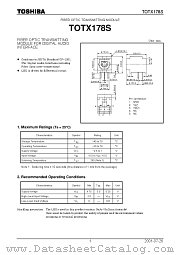 TOTX178S datasheet pdf TOSHIBA