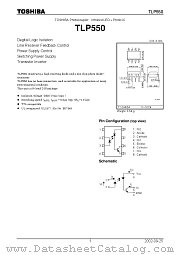 TLP550 datasheet pdf TOSHIBA