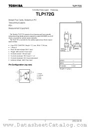 TLP172G datasheet pdf TOSHIBA