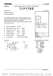 TLP176D datasheet pdf TOSHIBA