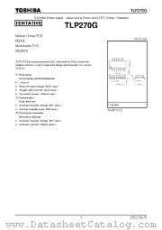 TLP270G datasheet pdf TOSHIBA