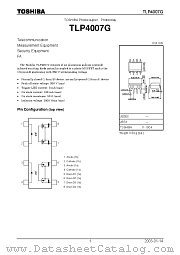 TLP4007G datasheet pdf TOSHIBA