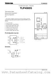 TLP4592G datasheet pdf TOSHIBA