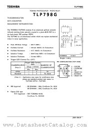 TLP798G datasheet pdf TOSHIBA