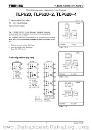 TLP620 datasheet pdf TOSHIBA