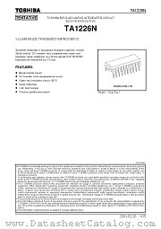 TA1226N datasheet pdf TOSHIBA