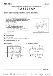 TA1227AP datasheet pdf TOSHIBA