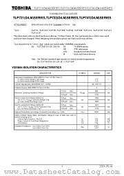 TLP721(D4 datasheet pdf TOSHIBA