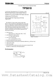 TPS818 datasheet pdf TOSHIBA