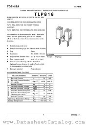 TLP818 datasheet pdf TOSHIBA