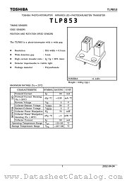 TLP853 datasheet pdf TOSHIBA