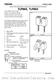 TLP864 datasheet pdf TOSHIBA