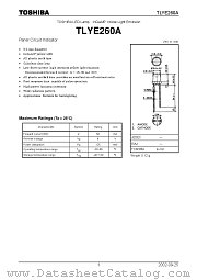 TLYE260A datasheet pdf TOSHIBA