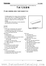 TA1268N datasheet pdf TOSHIBA