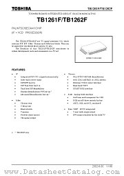 TB1261F datasheet pdf TOSHIBA