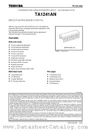 TA1241AN datasheet pdf TOSHIBA