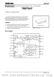 T6B70AF datasheet pdf TOSHIBA