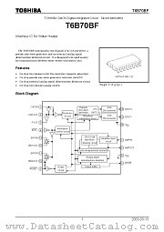 T6B70BF datasheet pdf TOSHIBA