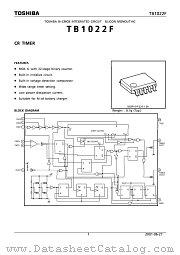 TB1022F datasheet pdf TOSHIBA