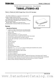 T6M45 datasheet pdf TOSHIBA