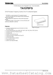 TA1370FG datasheet pdf TOSHIBA