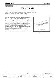 TA1276AN datasheet pdf TOSHIBA