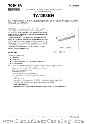 TA1298BN datasheet pdf TOSHIBA