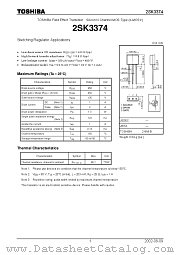 2SK3374 datasheet pdf TOSHIBA