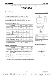 2SK3466 datasheet pdf TOSHIBA