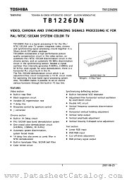 TB1226DN datasheet pdf TOSHIBA