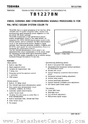 TB1227BN datasheet pdf TOSHIBA