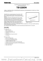 TB1229DN datasheet pdf TOSHIBA