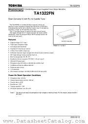 TA1322FN datasheet pdf TOSHIBA