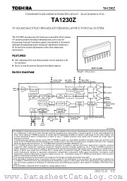 TA1230Z datasheet pdf TOSHIBA