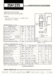 2SA1225 datasheet pdf TOSHIBA