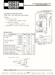 2SD633 datasheet pdf TOSHIBA