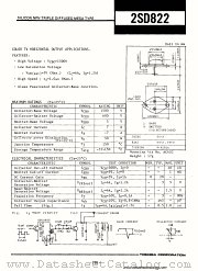 2SD822 datasheet pdf TOSHIBA