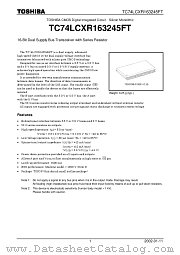 TC74LCXR163245FT datasheet pdf TOSHIBA