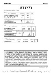 MP7002 datasheet pdf TOSHIBA