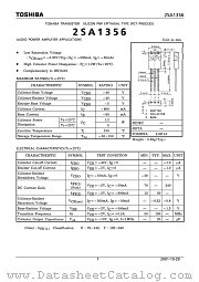 2SA1356 datasheet pdf TOSHIBA