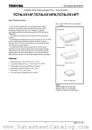 TC74LVX14FT datasheet pdf TOSHIBA