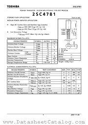 2SC4781 datasheet pdf TOSHIBA