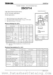 2SC5714 datasheet pdf TOSHIBA