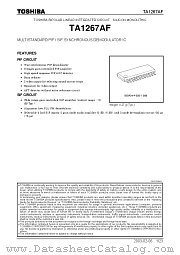 TA1267AF datasheet pdf TOSHIBA