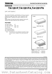 TA1281FA datasheet pdf TOSHIBA