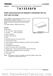 TA1303BFN datasheet pdf TOSHIBA