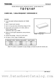 TD7614F datasheet pdf TOSHIBA